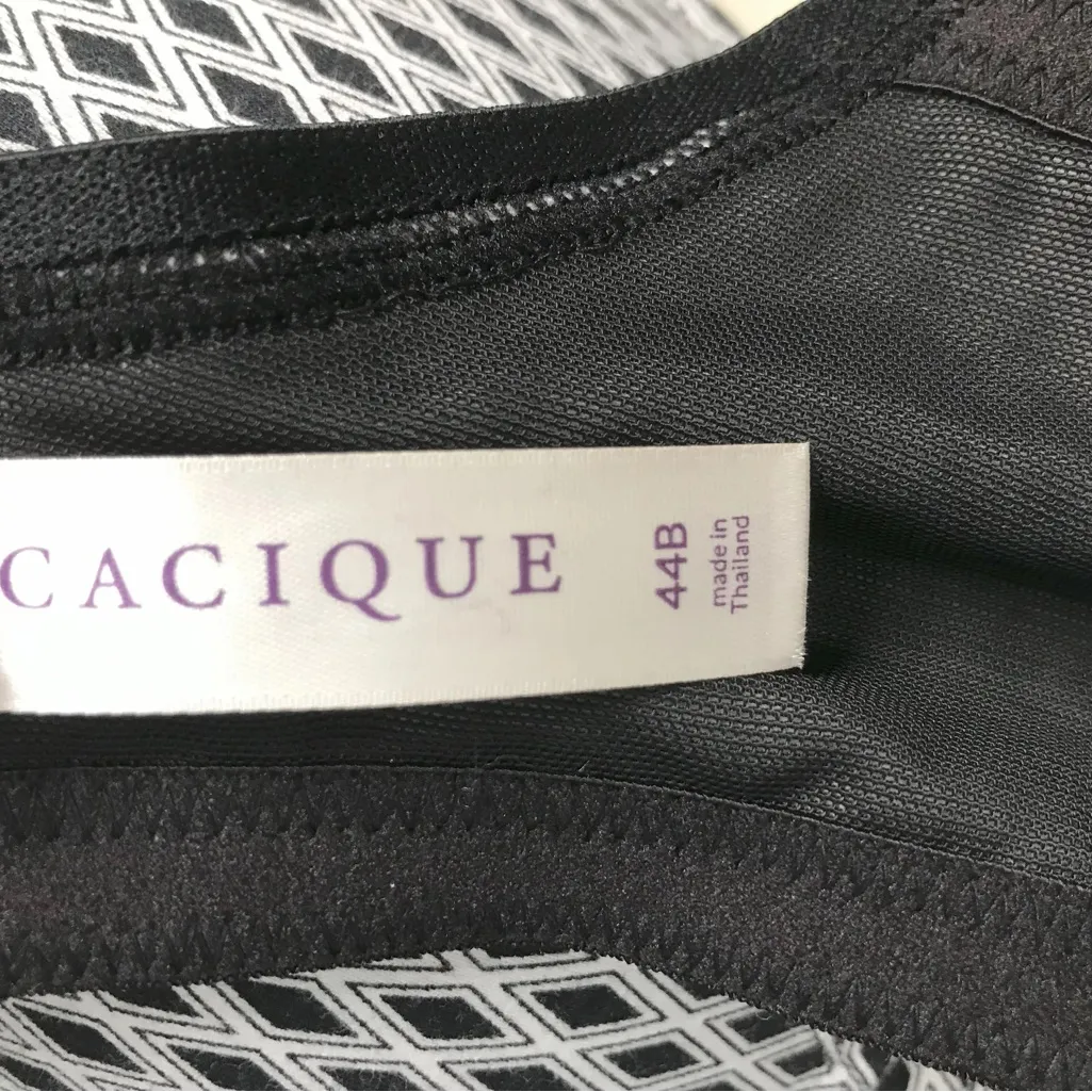 Cacique Cleavage Solution Cotton Boost Plunge Bra - New! - Size 44B - Image 3