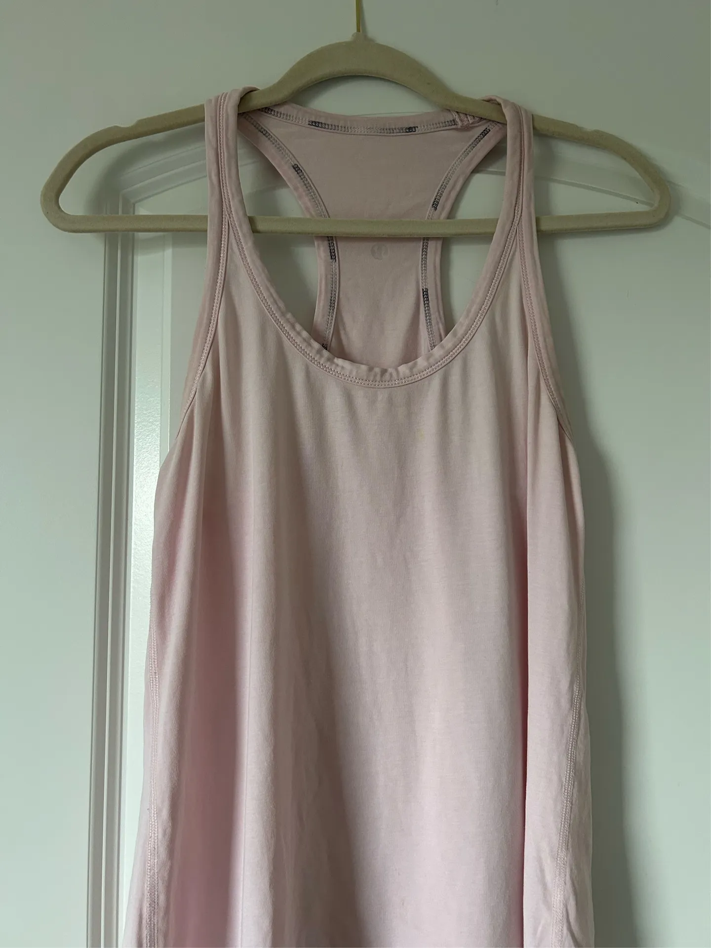 Lululemon Pink Workout Racerback Tank - Image 3