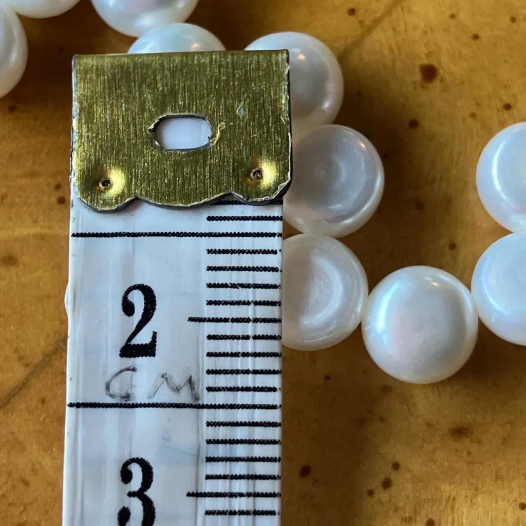 White Freshwater Pearl Necklace Size 18 - Image 4