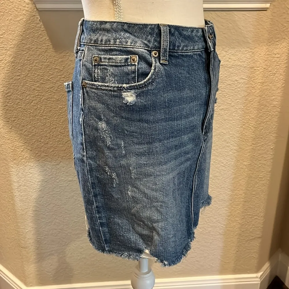 Pistola Denim Mini Skirt Size 29 - Image 3