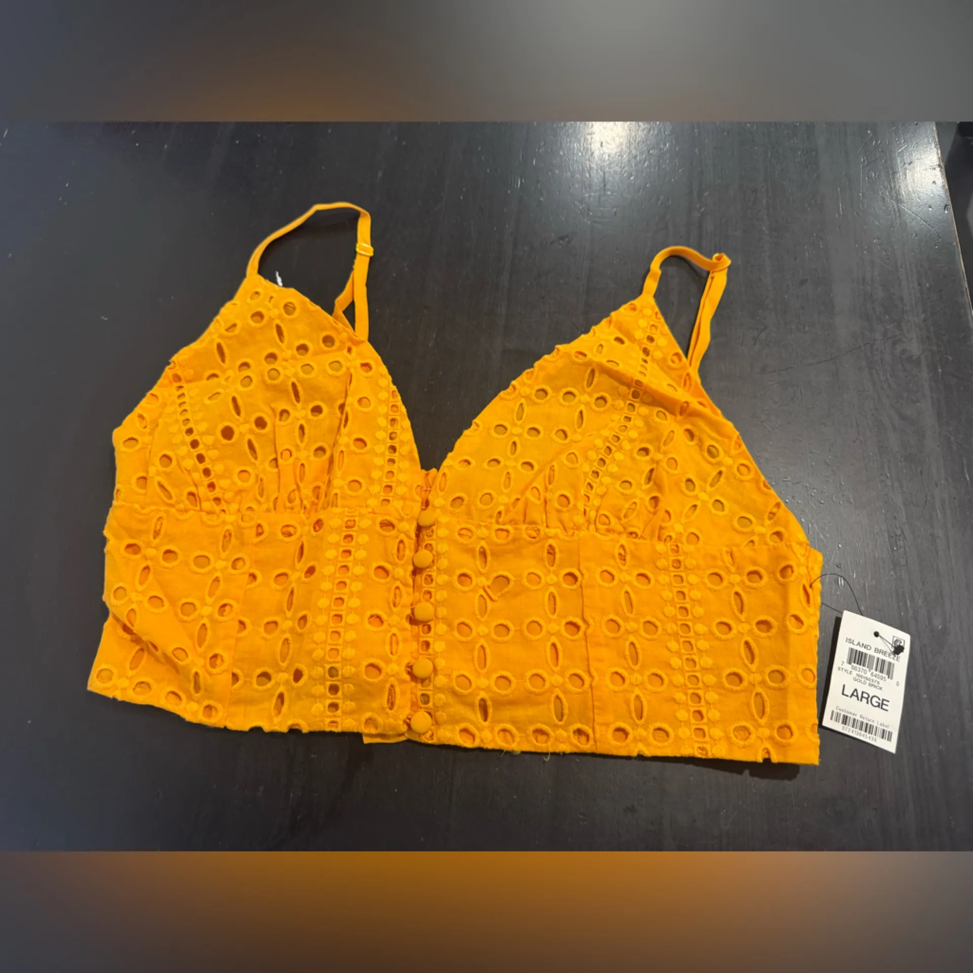 NWT Bar lll Yellow/Gold Crop top - Image 3