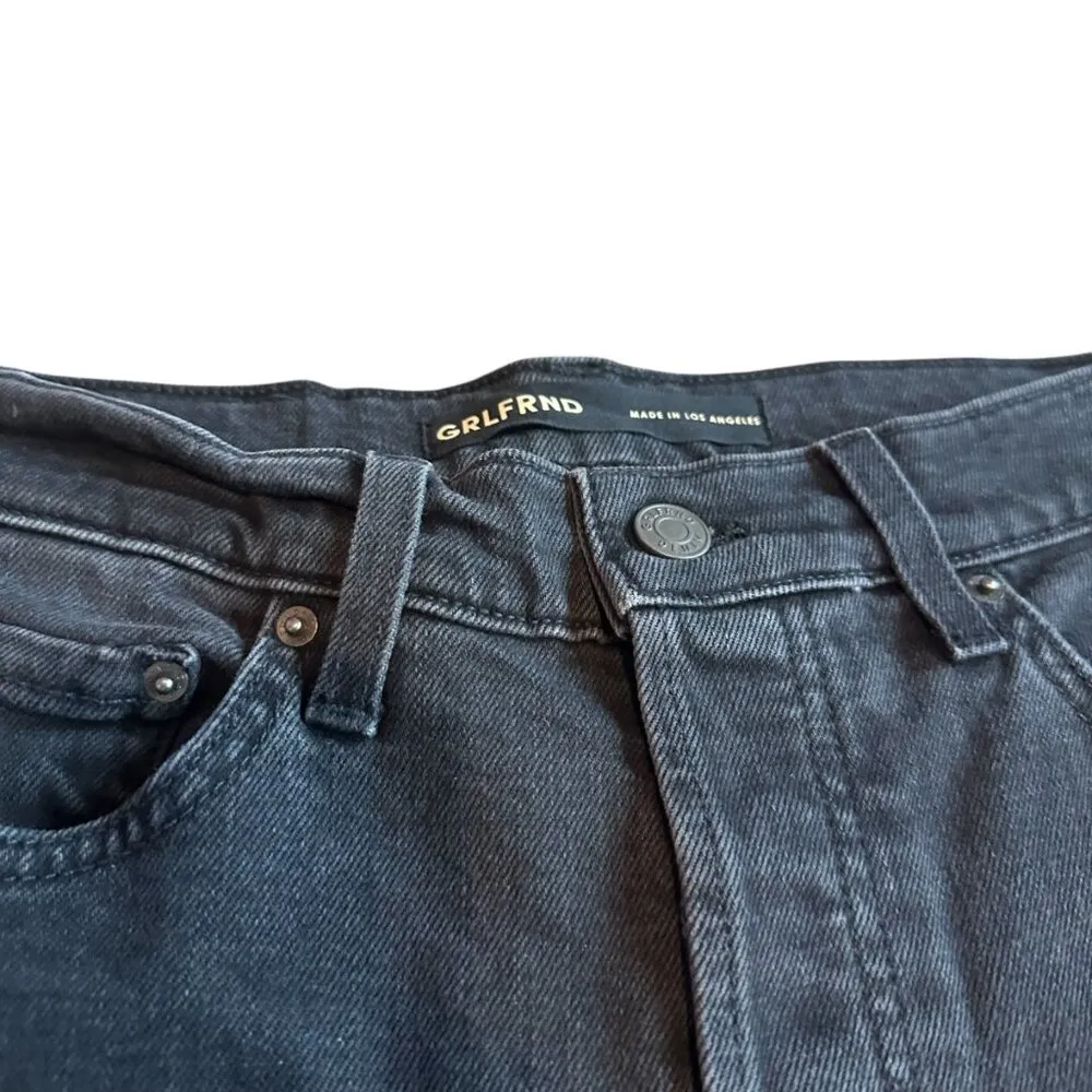 GRLFRND The Piper Super High Rise Stretch Slim Crop Jeans Black Size 27 Women's - Image 5