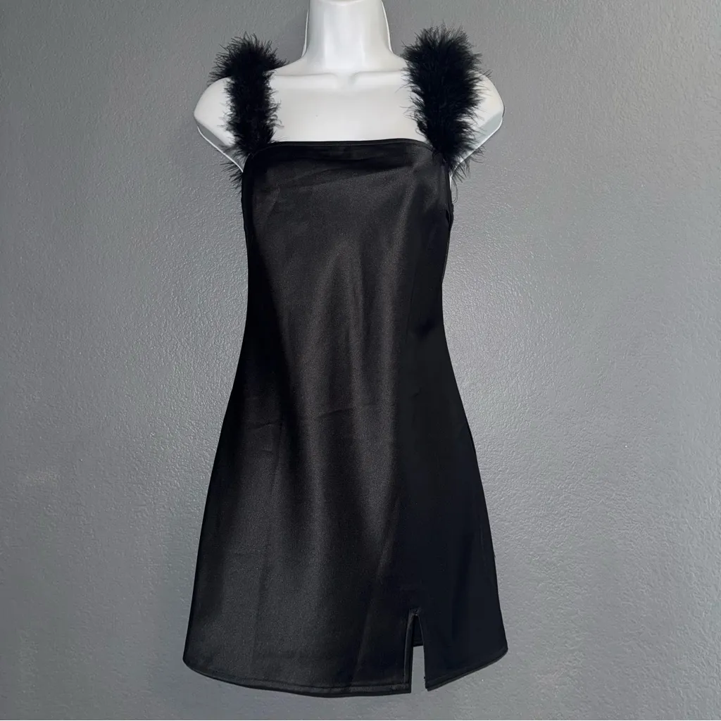 Princess Polly Sexy Little Black Mini Sexy Slip Valentines Dress Womens XS 2 - Image 5