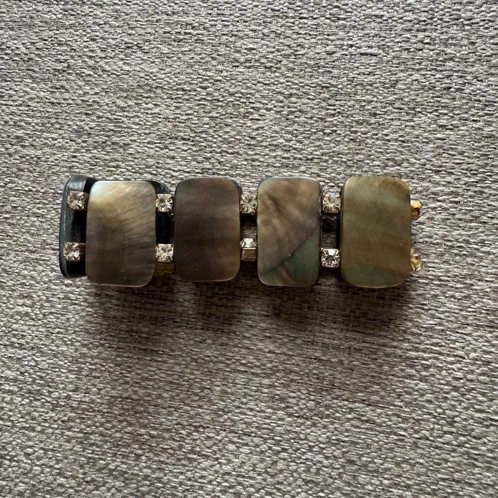 Metro 7 rhinestone stretchy fashion jewelry bracelet imitation diamonds Black - Image 5