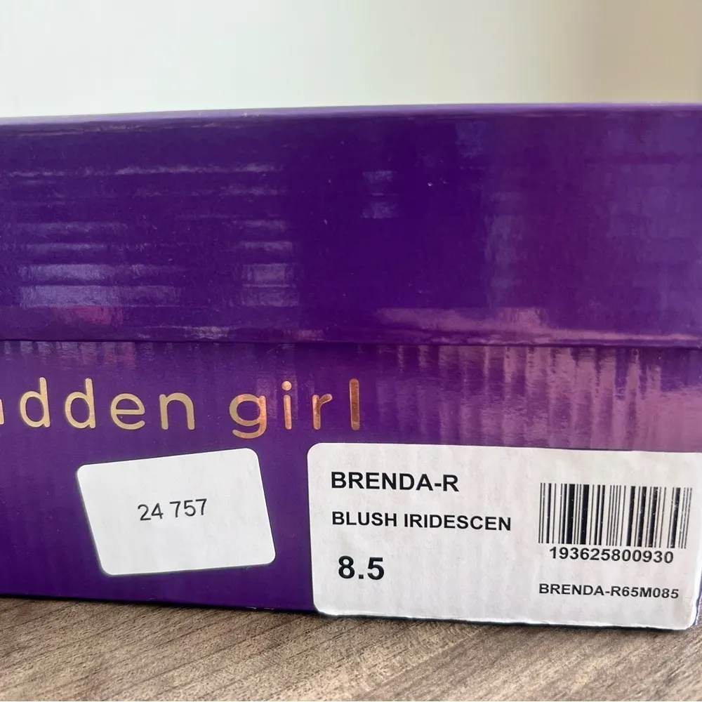 Madden Girl Brenda R Blush Iridescent Women's Heeled Sandal Size 8.5 SKU#24757 - Image 2