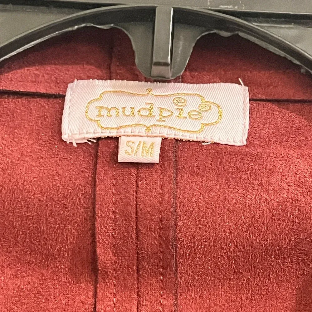 FINAL PRICE MUDPIE Myopic Maroon Suede Vest - Image 2