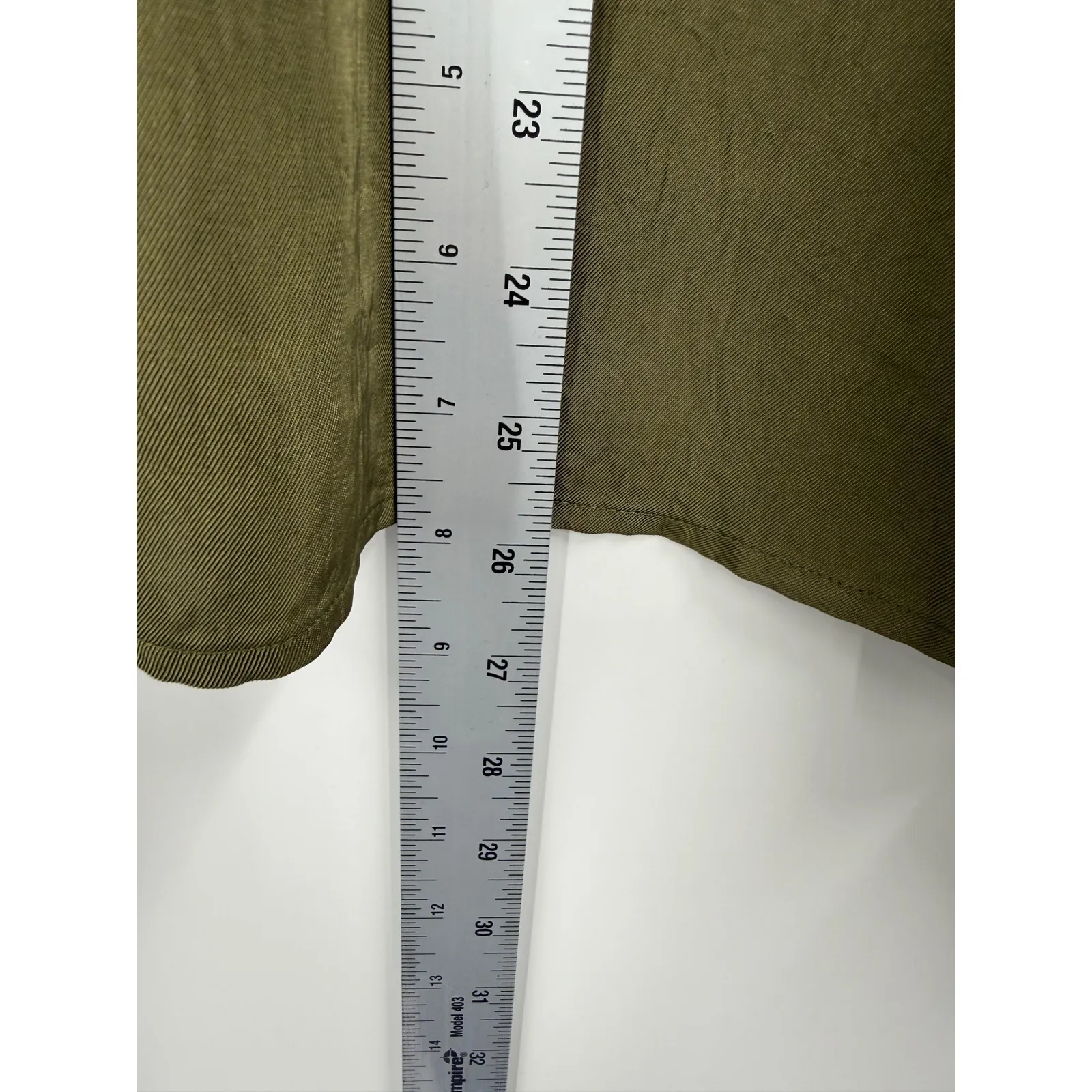 Vince Olive Green Long Sleeve Button Up Shirt Top XL - Image 8