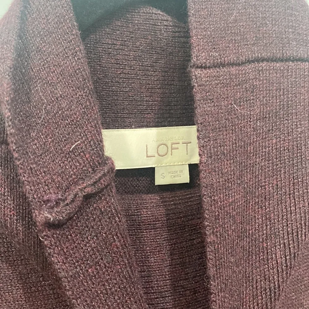 Loft Women's Purple Turtleneck Long Sleeve Tunic Top Shirt Sz Small - Image 2