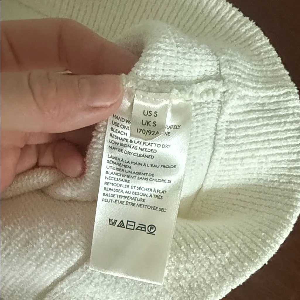 Free People Ivory Knit oversized sweater - Image 5