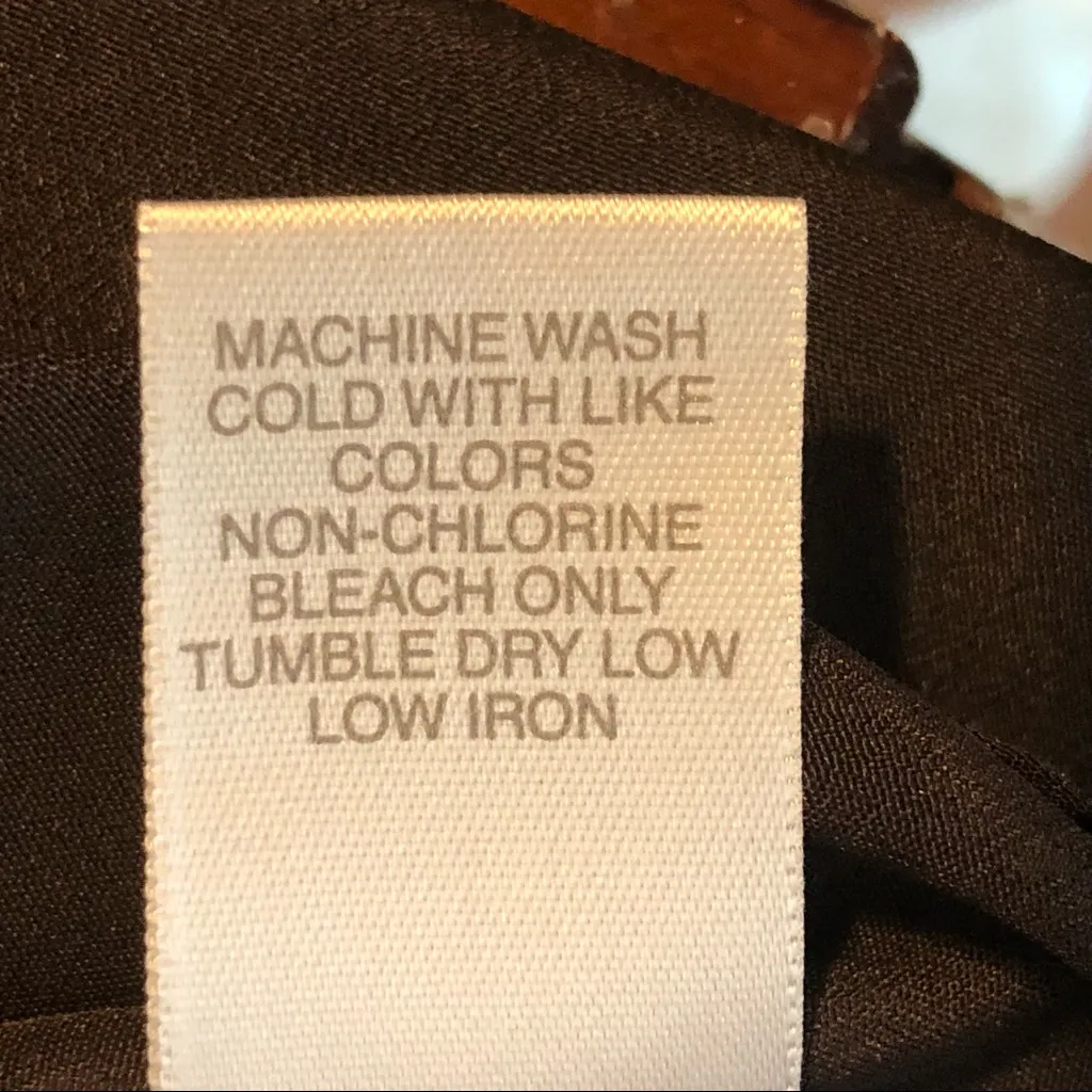 Avenue Size 18/20 Brown Button Down Collared V-neck Super Cute Top Great… - Image 7