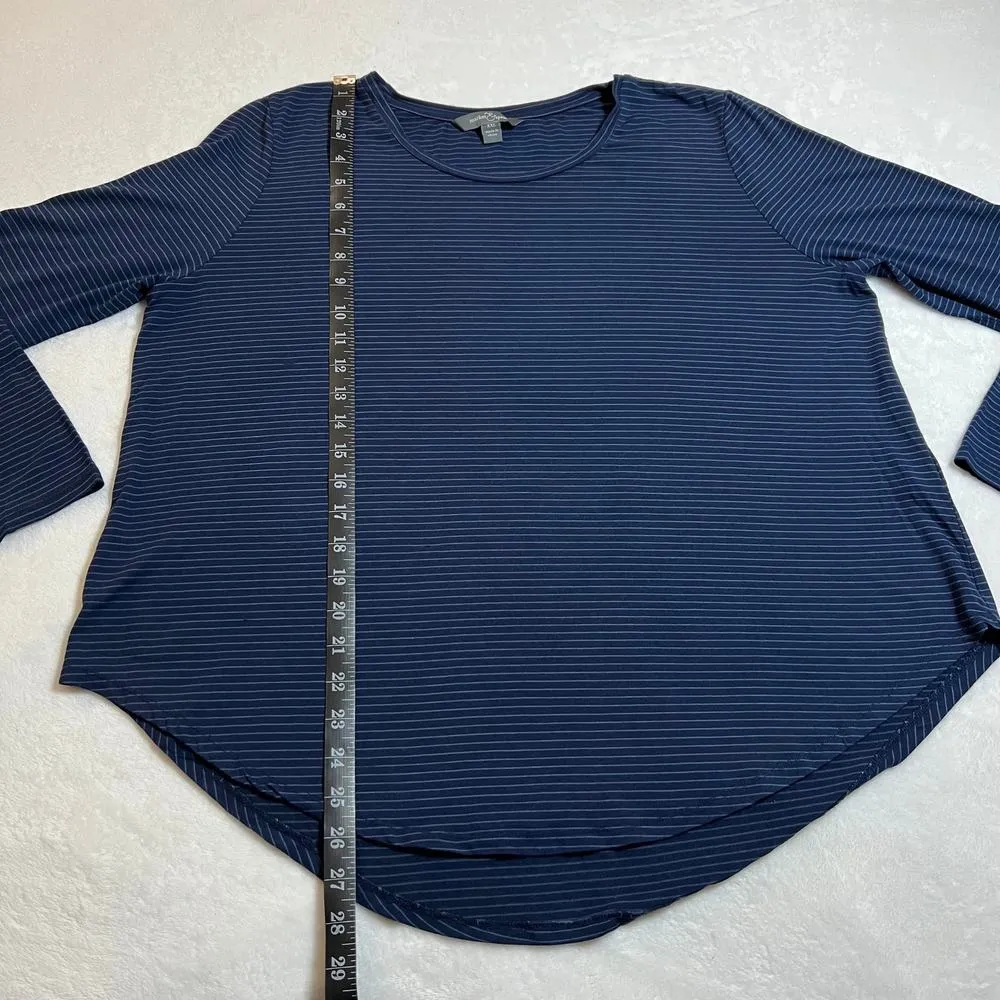 Market & Spruce Crewneck Stripe Stretch T-Shirt Size XXL Casual Nautical - Image 7