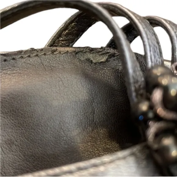 Calvin Klein Metallic‎ T-Strap Heels - Image 6