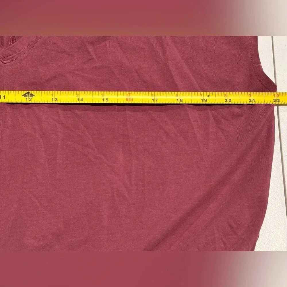 Athleta Size LT Tawny Rose Willow Drawstring Jumpsuit Athleisure Casual Comfort - Image 4