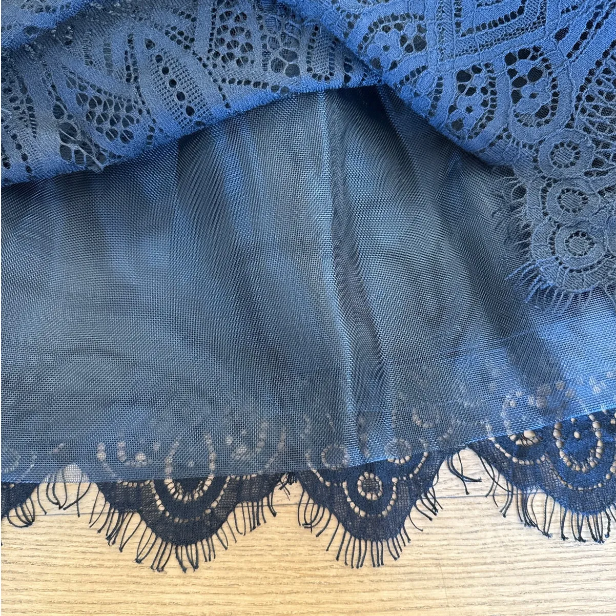 Lulu's - Gorgeous Attraction Lace Structured Long Sleeve Mini Dress in Black - Image 4