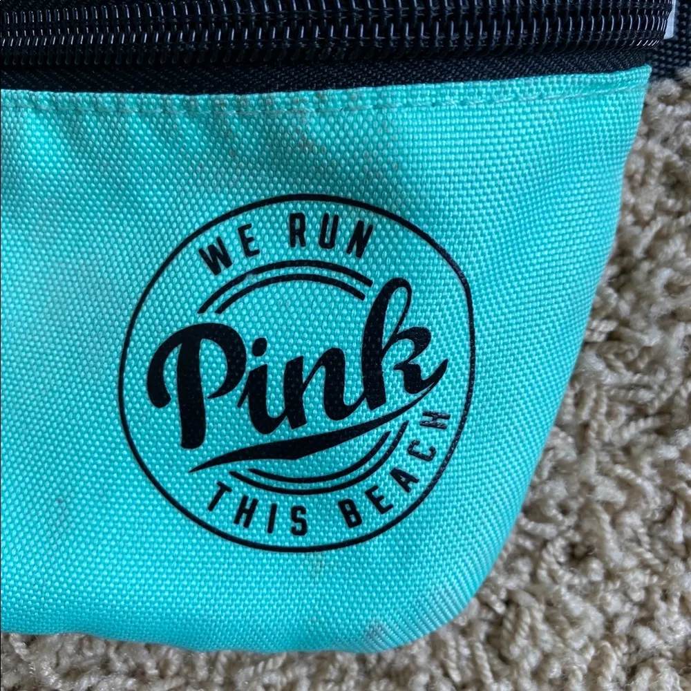 VS pink Fanny pack in teal color - Image 7