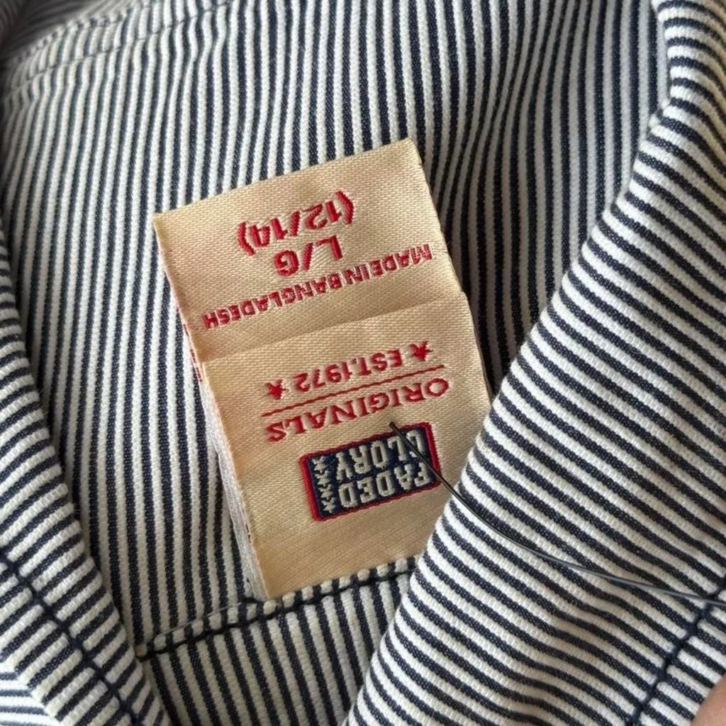 2000s pinstripe babydoll cut jacket - Image 4