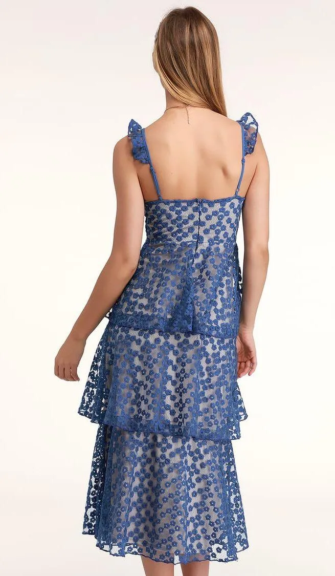 Lulus Someday Swoon Royal Blue Embroidered Midi Dress - Image 3