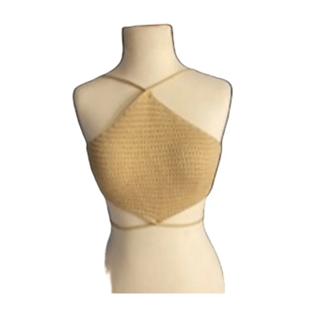 Shein Knit Halter Top Festival Boho Beachwear XS - Image 2