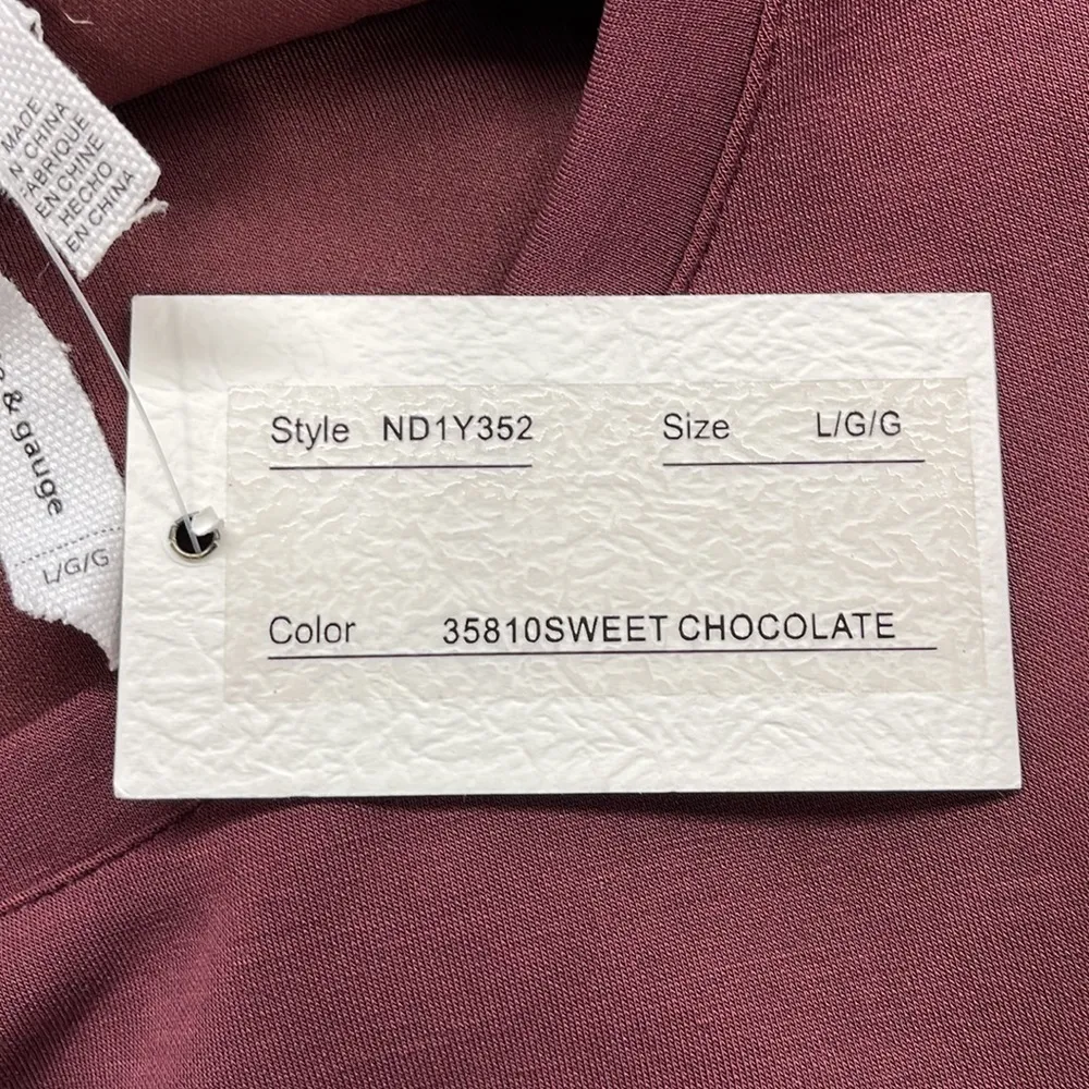 Cable & Gauge NWT Sweet Chocolate Wine Long Sleeve Casual Dress Size Large - Image 9