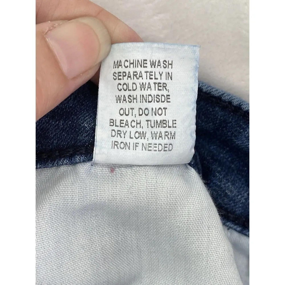 Show Me Your Mumu Blue Soho Zip Up Skinnies jeans Vintage rain wash Sz 25 - flaw - Image 11