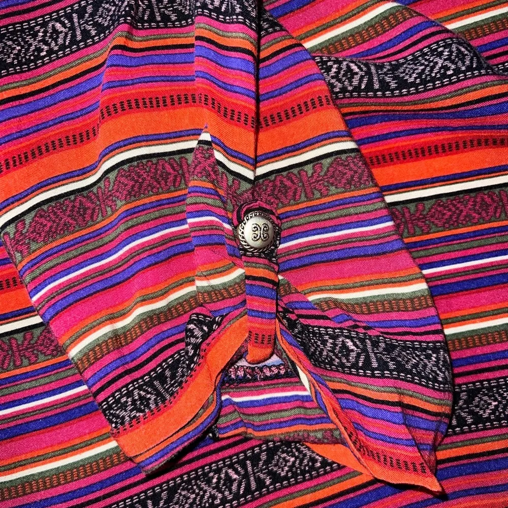 Aztec Women’s Short Sleeve Dress Size Medium Pink - Image 4