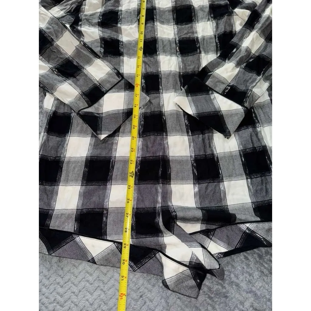 Victorias‎ Secret Black Plaid Romper Jumpsuit Flannel Pajama Size M NWT - Image 10