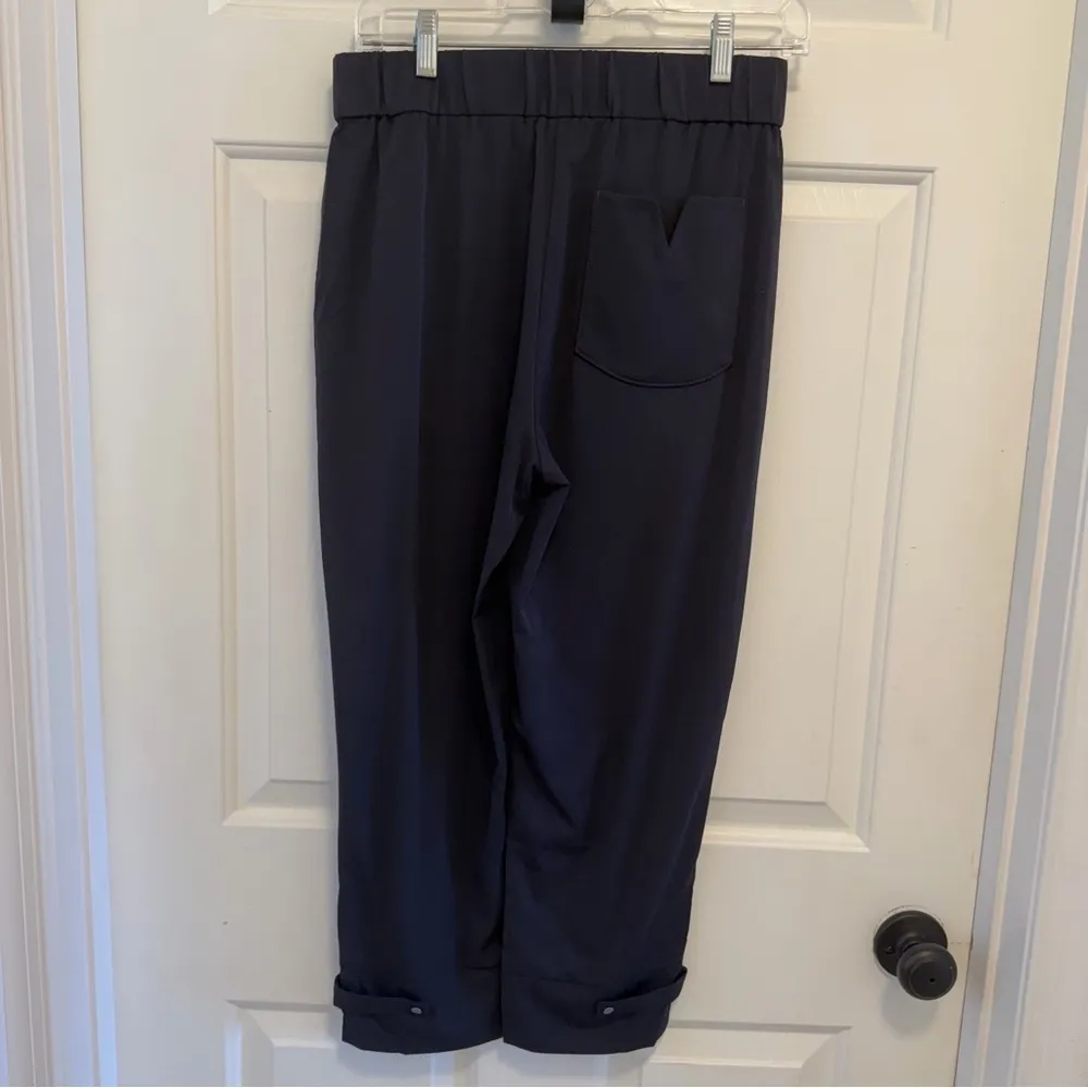 Aday Ice Pop Dress Pants Size Small Black Straight Leg High Rise Ankle Length - Image 3