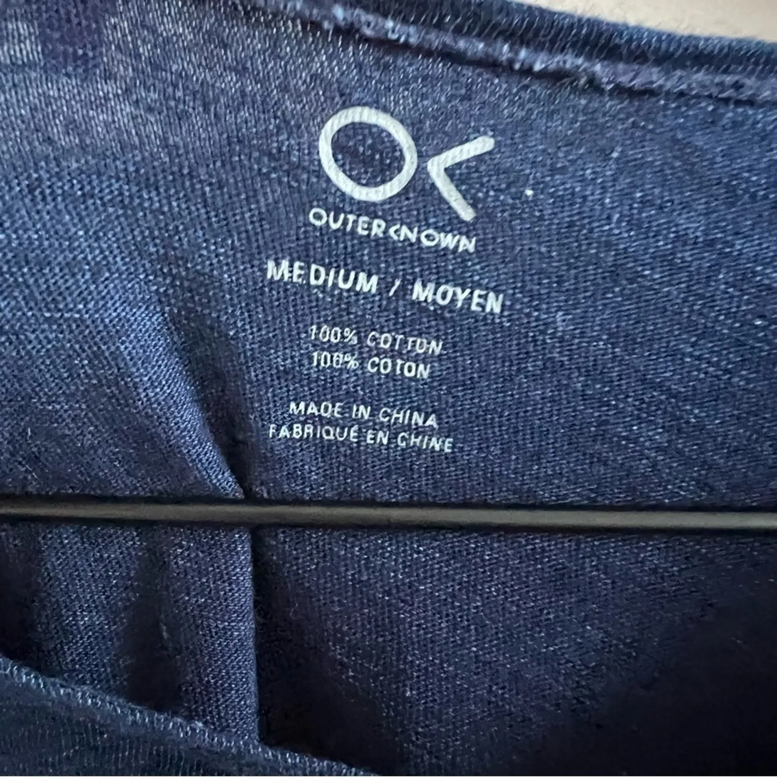 OuterKnown OK Blue T-Shirt 100% Cotton Medium - Image 3