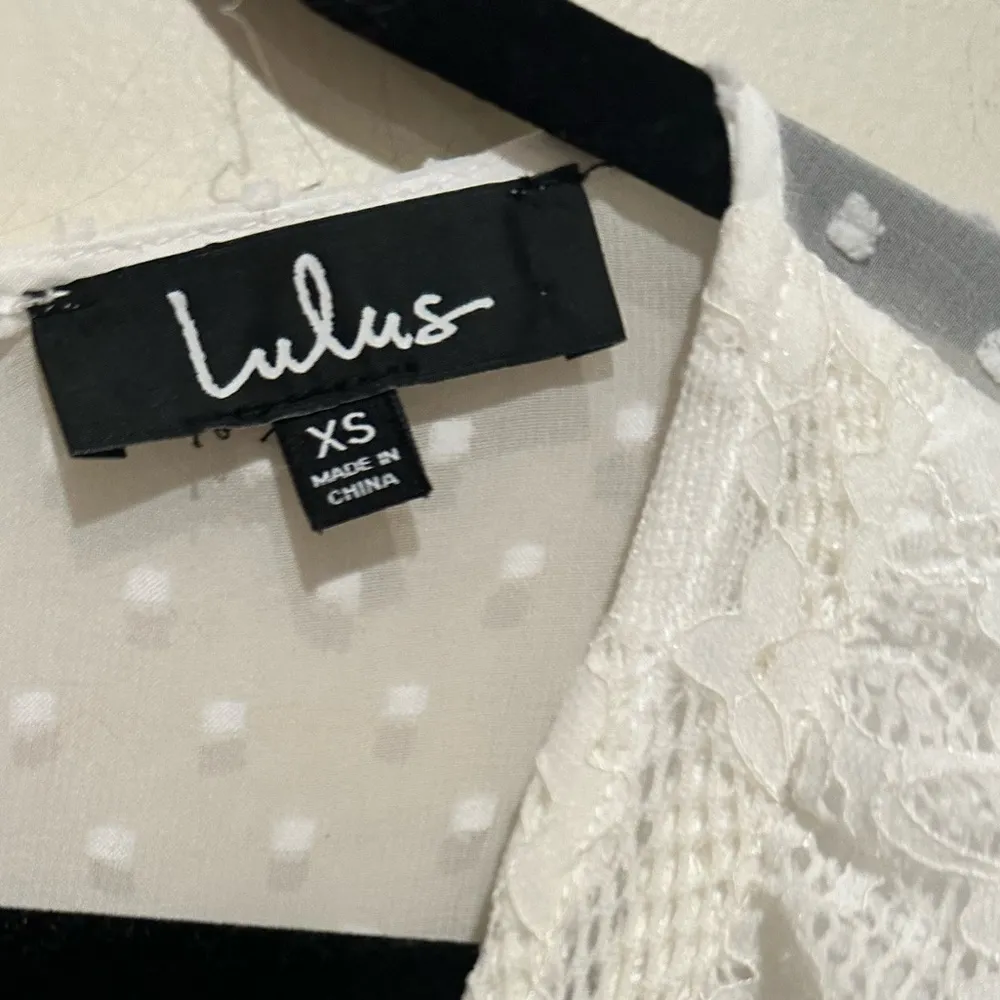 LULU’S CLAREESE ONE PIECE JUMPSUIT LACE IVORY LONG SLEEVE XS - Image 8