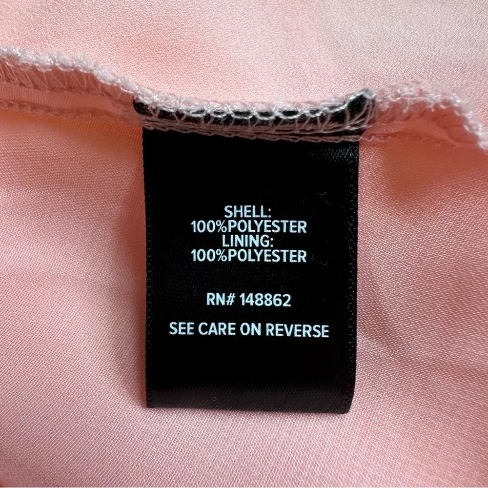 Pastel Pink Wrap Mini Dress Ruffle size 1 - Image 10