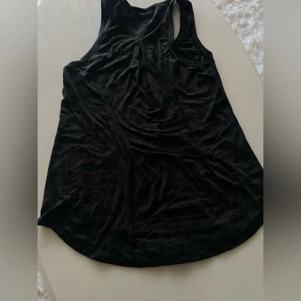 Lululemon Black Tie Dye Tank Athletic Top Size 4 - Image 2