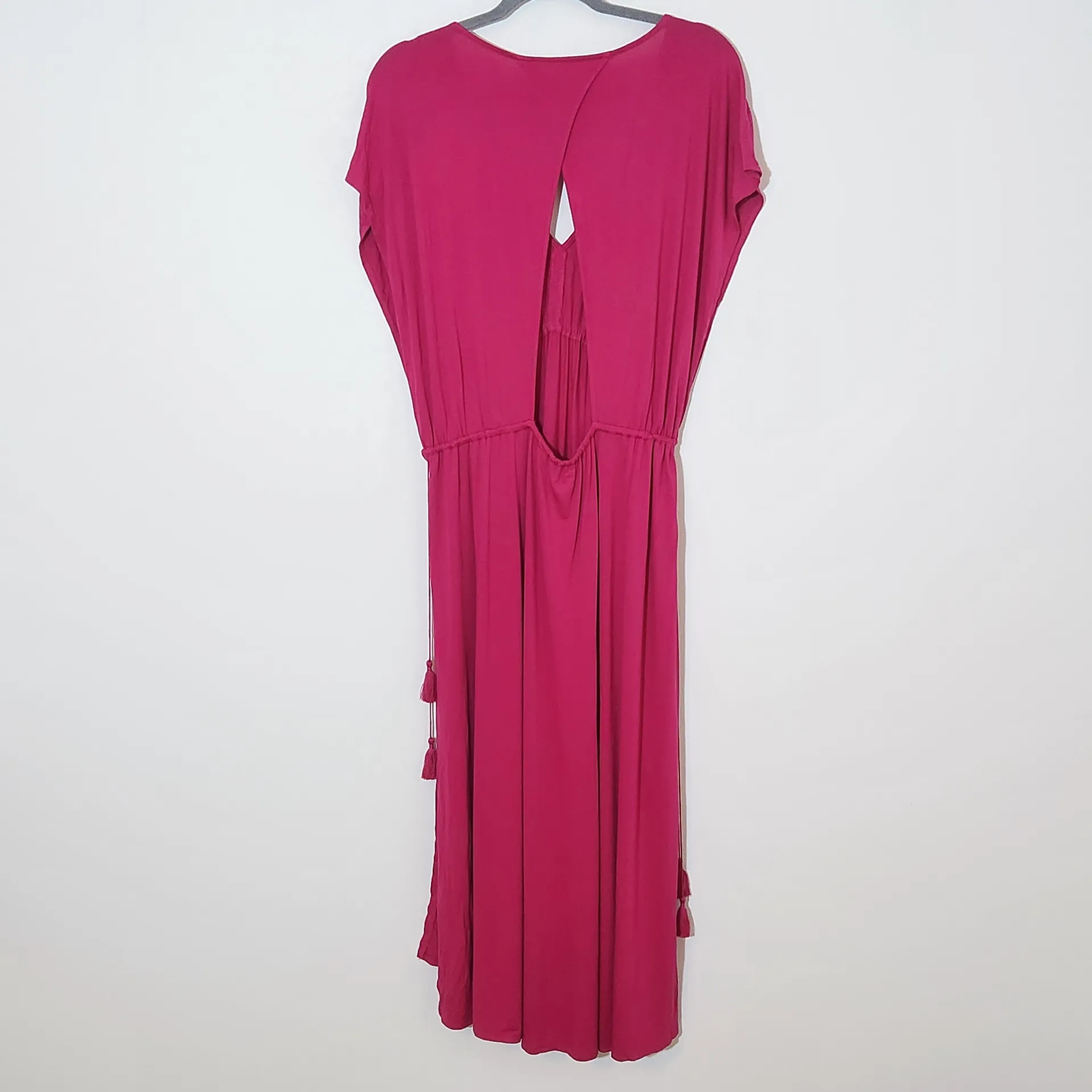 LOFT Beach Fuchsia Cover-Up Dress NWT Size Large Hot Pink Beach Dress - Image 4
