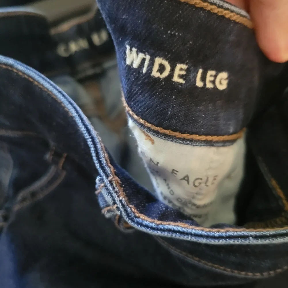 American eagle outfitters wide leg denim jeans women's size 8 - Image 6