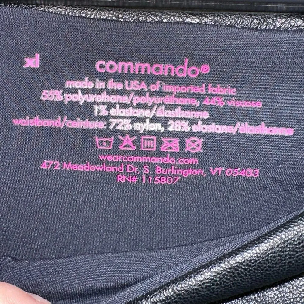 Commando  Black Faux Leather Leggings - Image 3