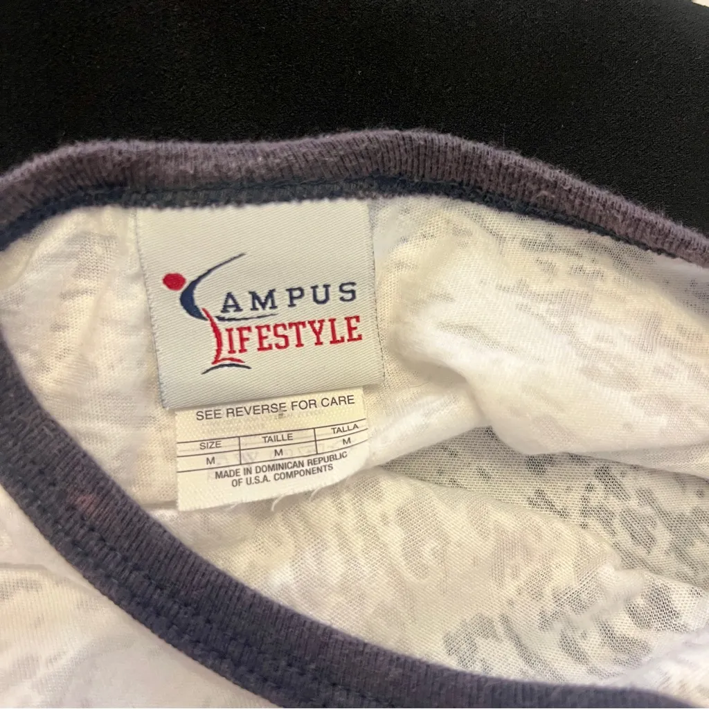 Campus Lifestyle Women’s WVU Mountaineers white Tee flying WV med West Virginia - Image 4