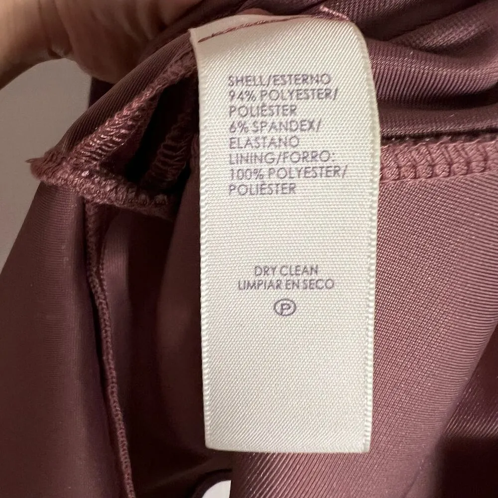 Rebecca Minkoff Tiffany Mauve Velvet Ruffle Hem Sleeveless Sheath Dress Size 4 - Image 12