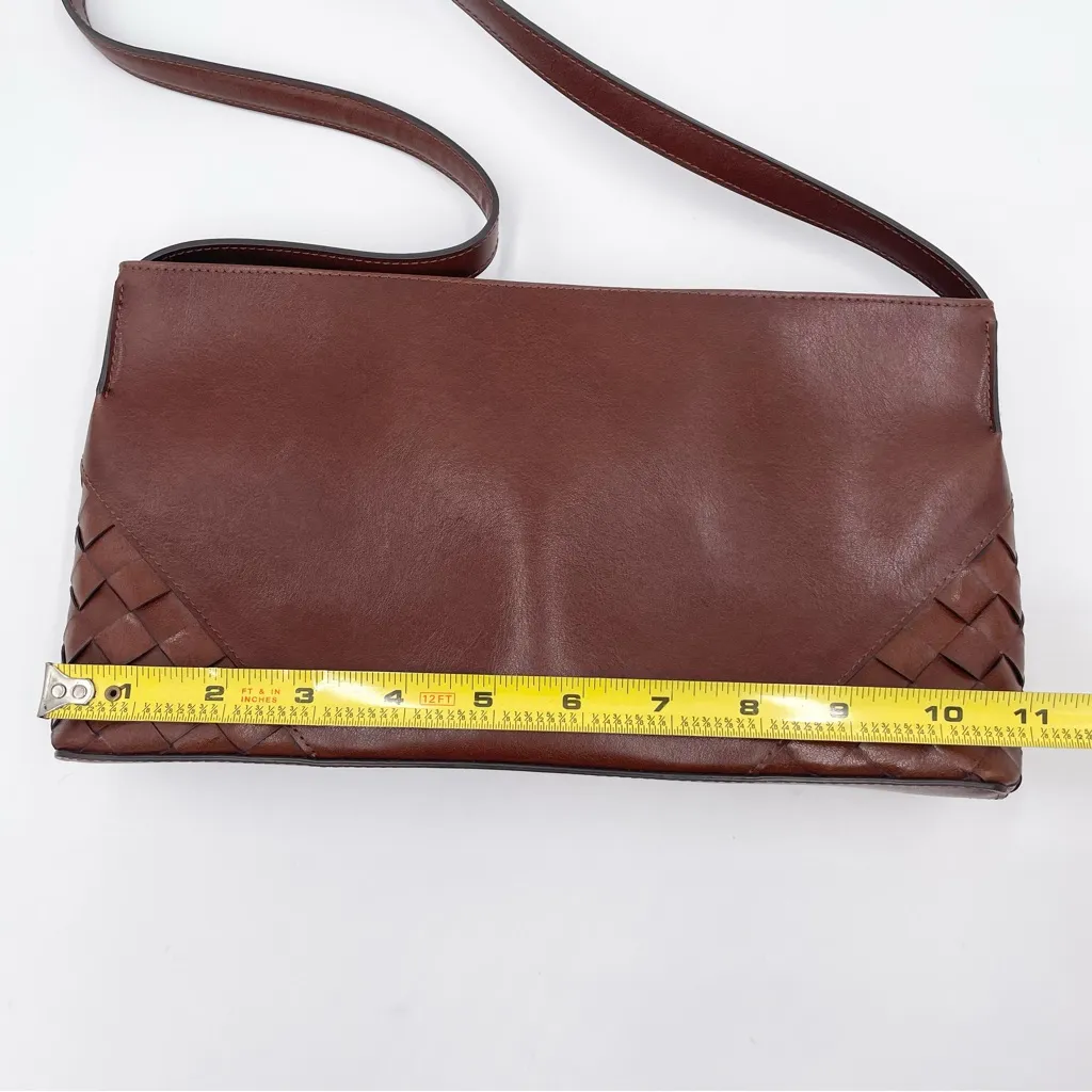 Vintage Nine West Woven Faux Leather Slim Shoulder Bag Purse Bohemian 90s Y2K - Image 9