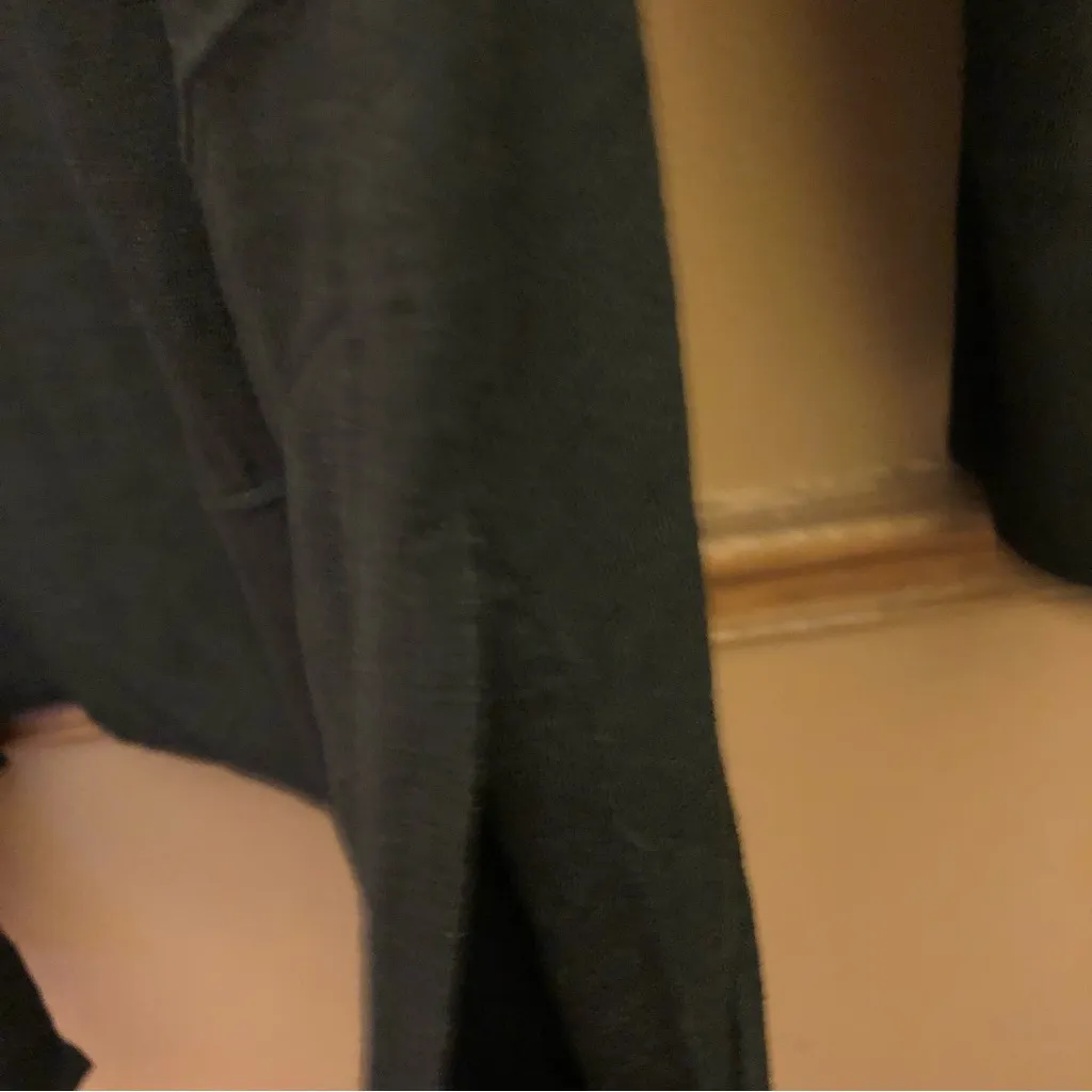 Chico’s‎ Ultimate Tee Open Front Cardigan Pockets Black 1 Petite - Image 5