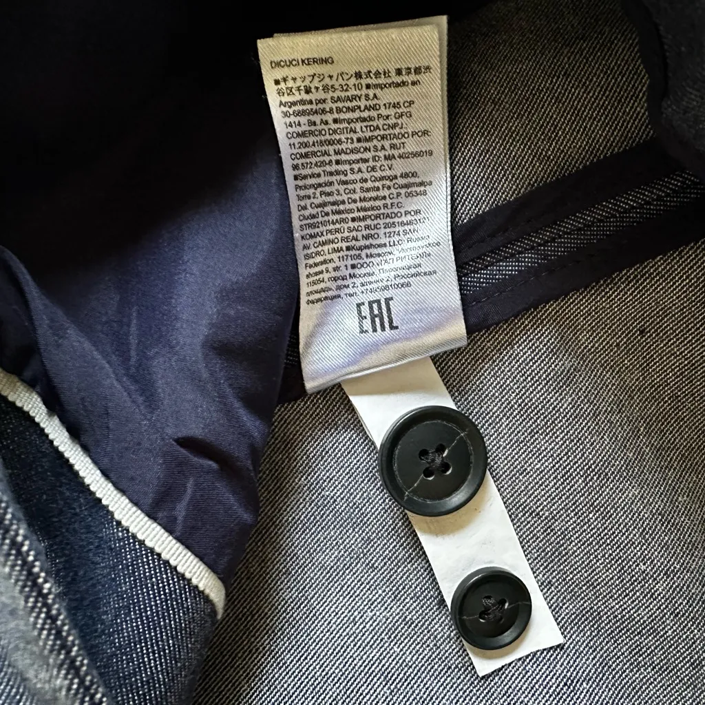 NEW Banana Republic Classic Fit Blazer Blue Chambray Preppy Office Chic Casual - Image 6