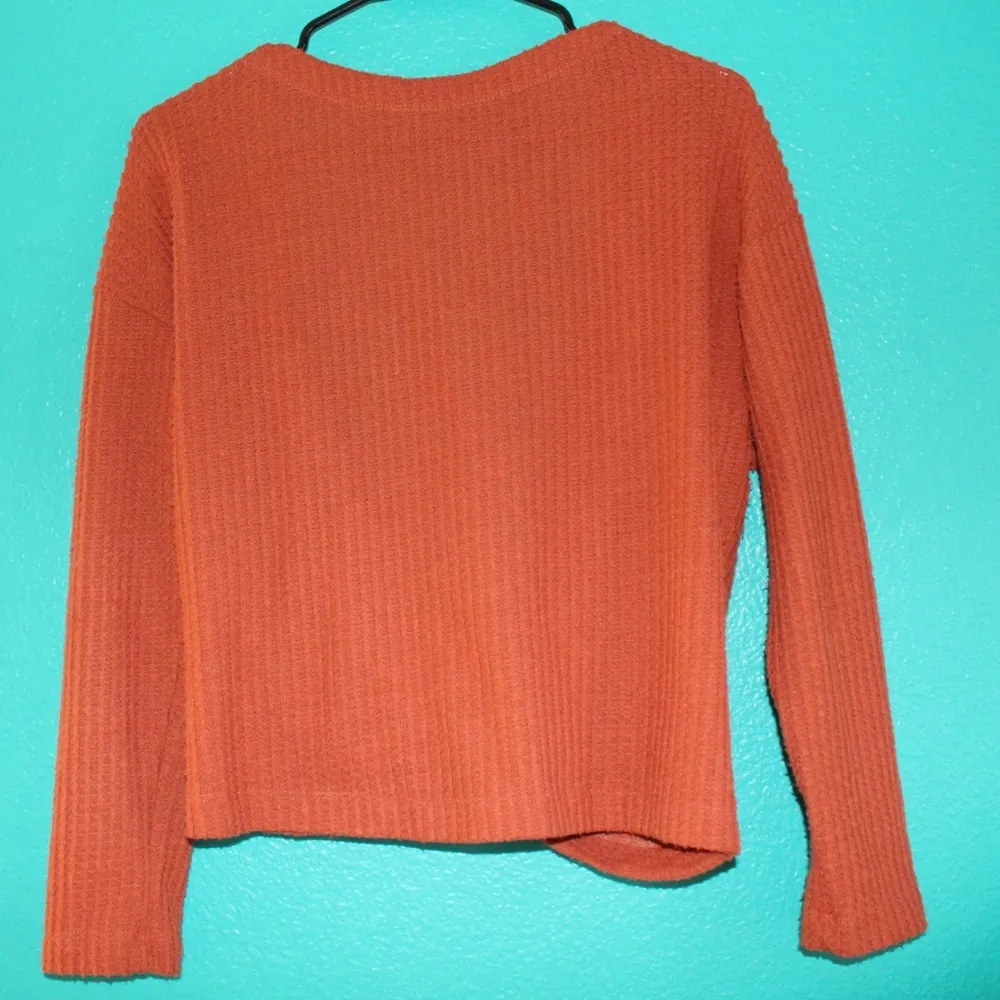 orange twist front sweater - Image 2