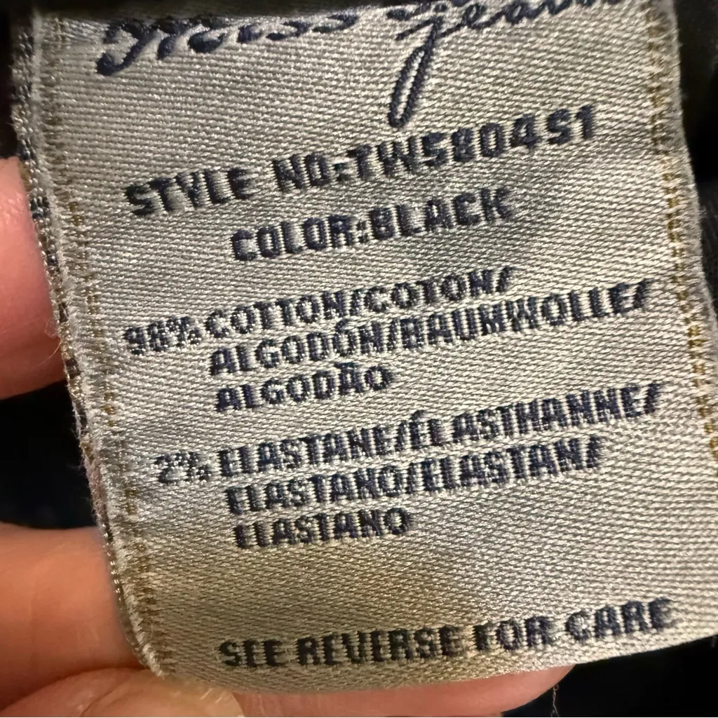 Miss Me Signature Low Rise Skinny Jeans Embellished Western Bling SZ 27 - Image 6