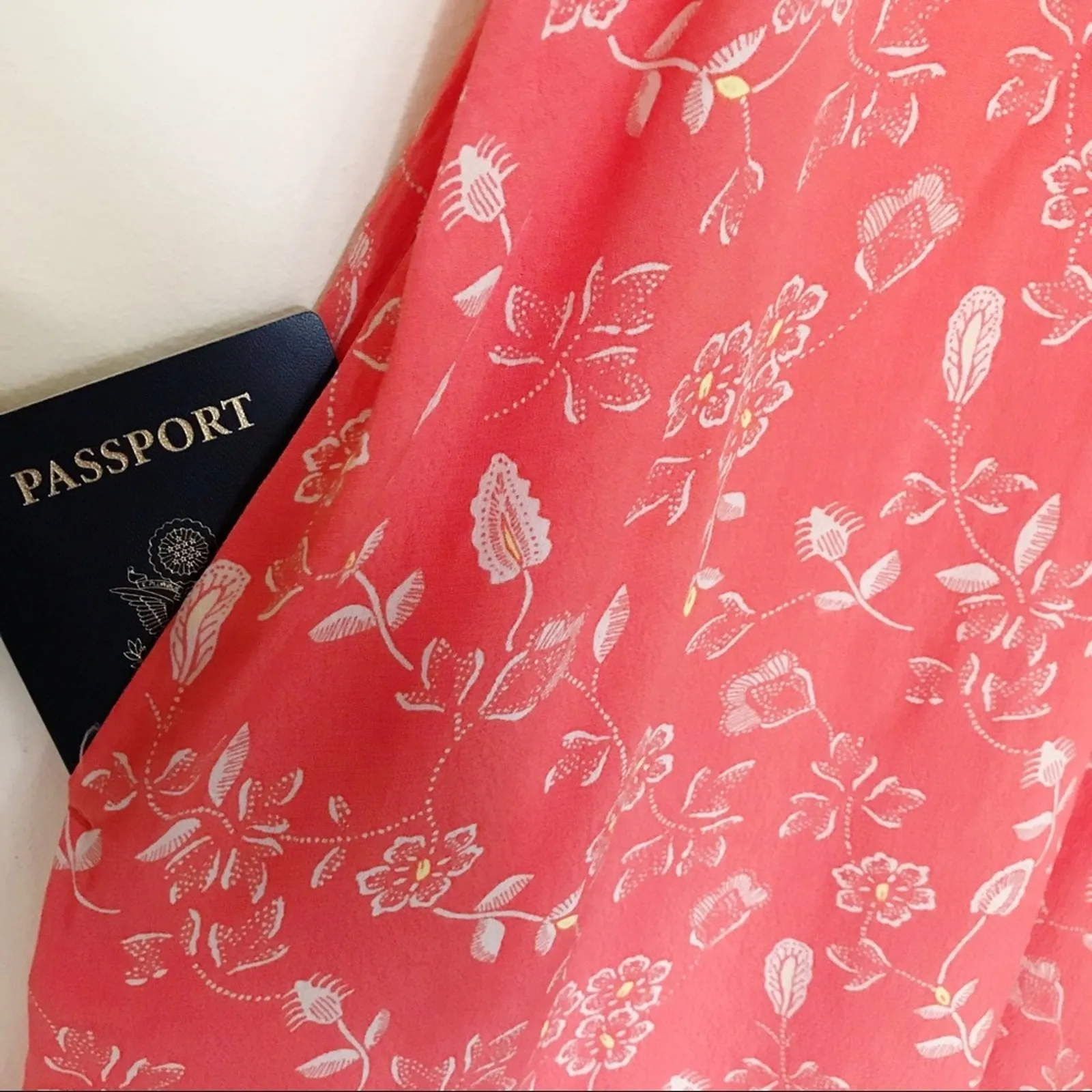 Gap Cami Flowy Handkerchief Hanky Hem asymmetrical midi Slip Dress Floral S new - Image 8