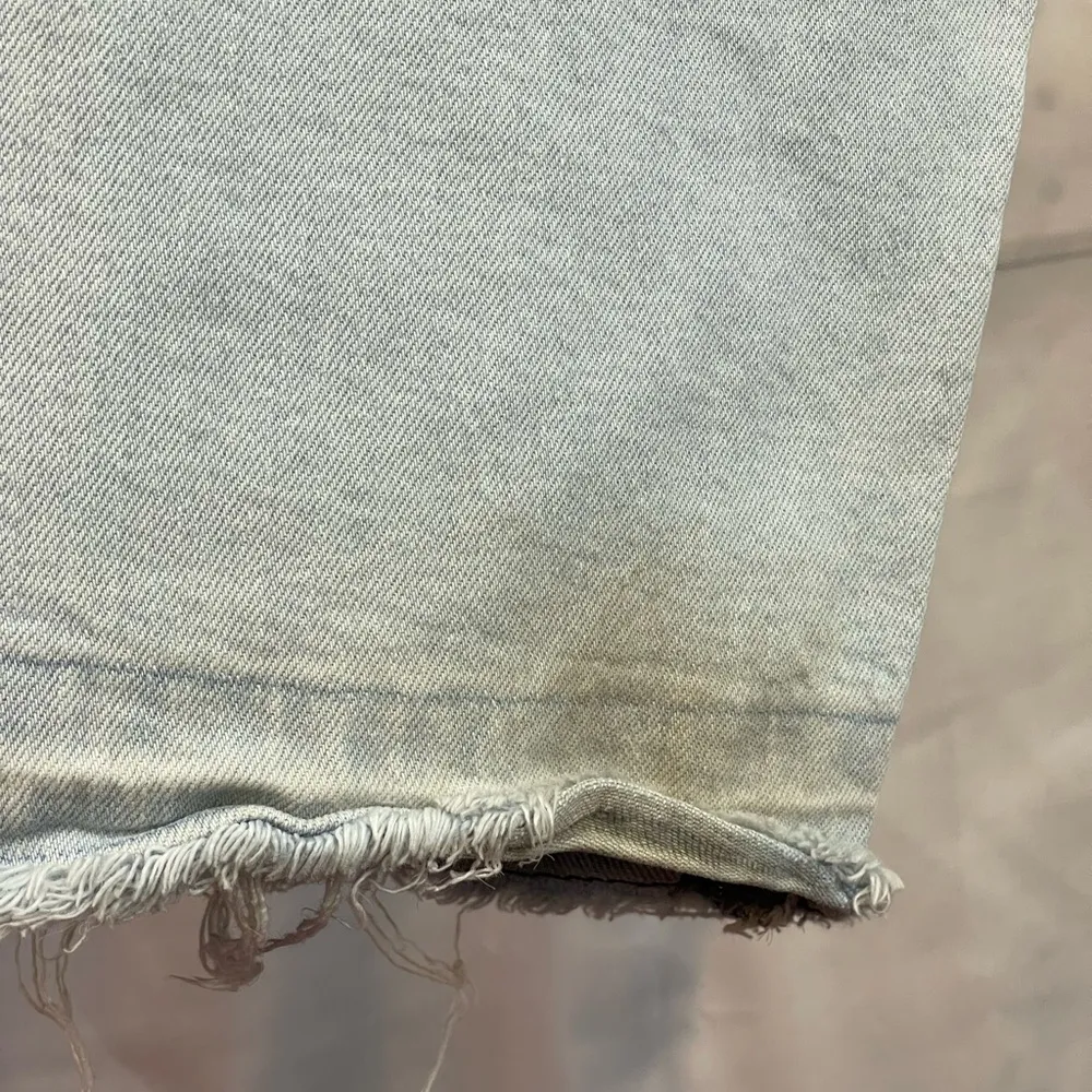 A.N.A 22W Boyfriend Jeans Mid Rise Light Wash Distressed Raw Hem - Image 6