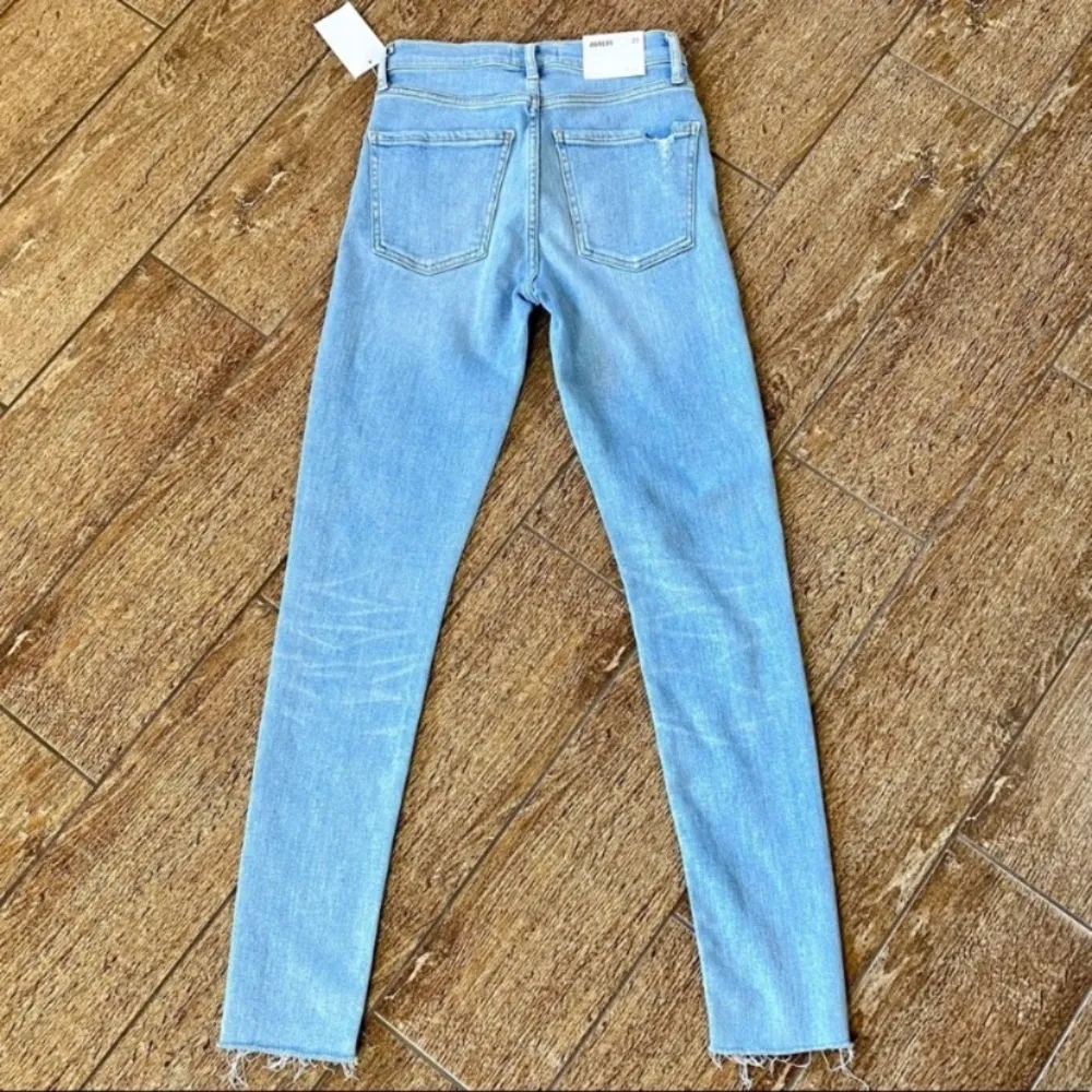 Agolde Sophie Mid Rise Skinny Ankle Jeans In Facet Size 23 - Image 6