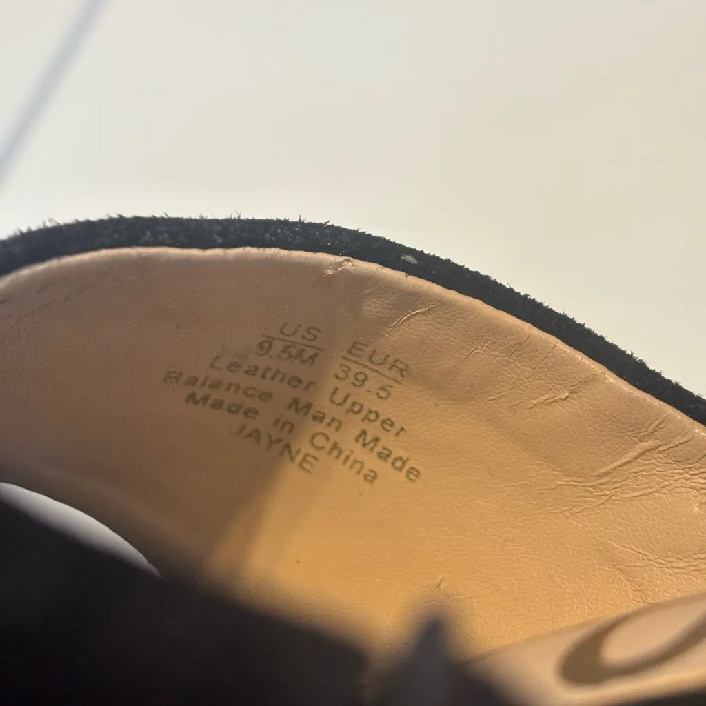 Sam Edelman Black Suede Mules- good condition 3.5 inch heels - Image 7