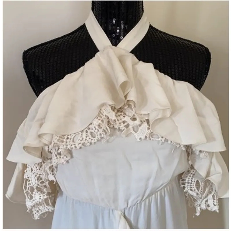 NWT Lovers+Friends Maxi Lace and Ruffle Dress Size S - Image 7