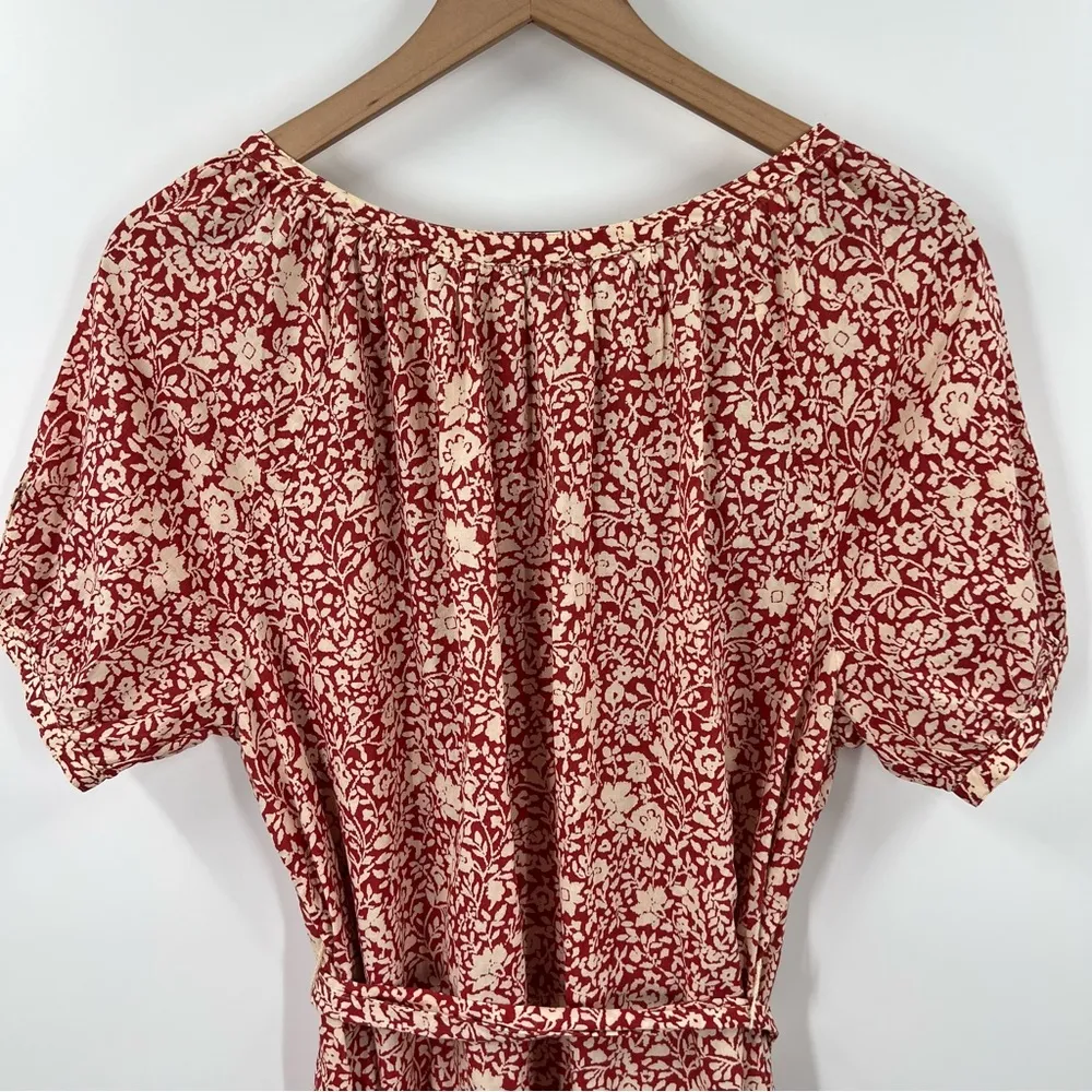 Faherty Carmel Dress In Tandoori Spice Sunrise Floral - Image 16