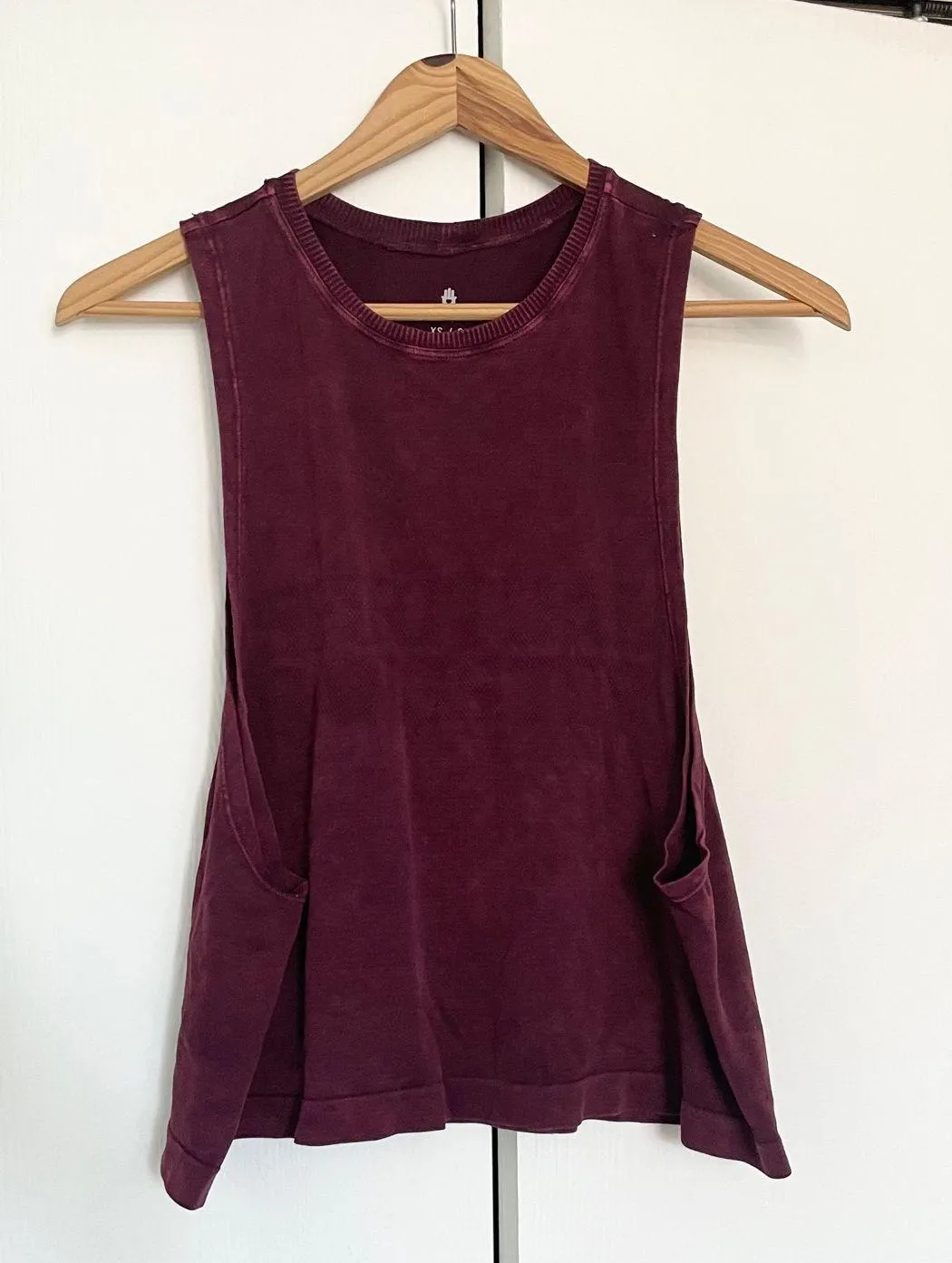 Spiritual Gangster Burgundy Muscle Tank - Image 3