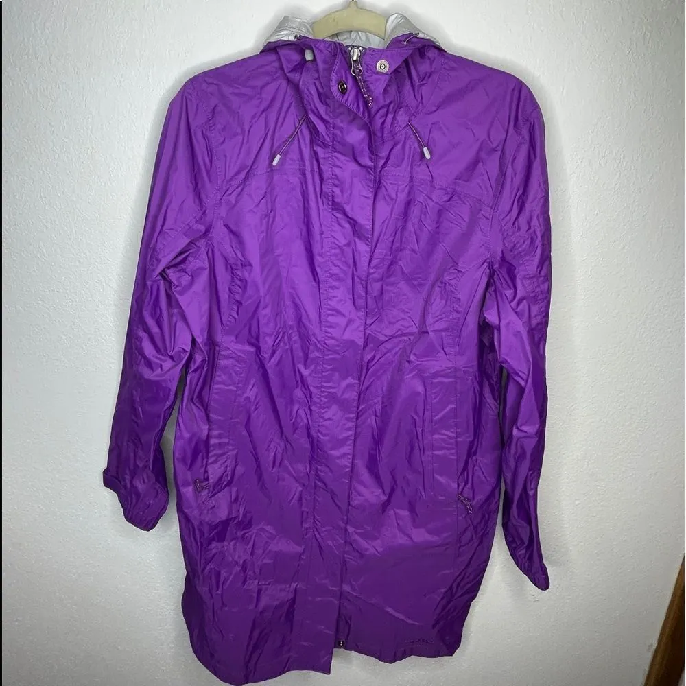 L.L. Bean Rain Coat Purple‎ Purple Size M - Image 8