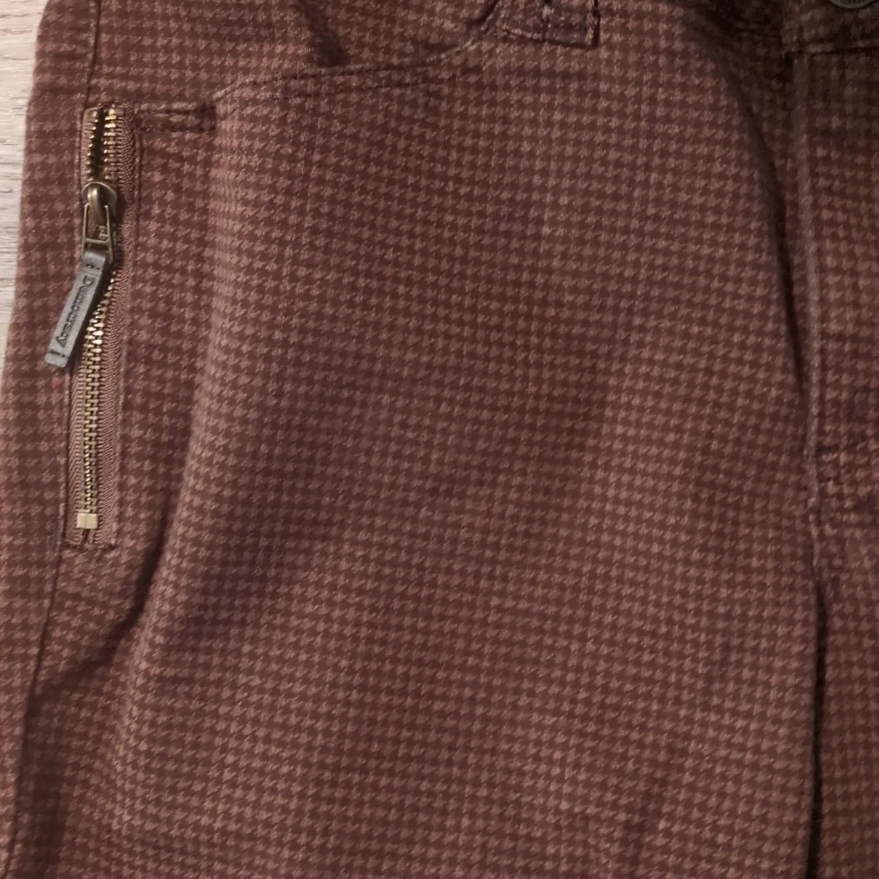 Democracy An Technology Brown And Black Checkered Jeans Size 14 - Image 2